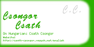 csongor csath business card